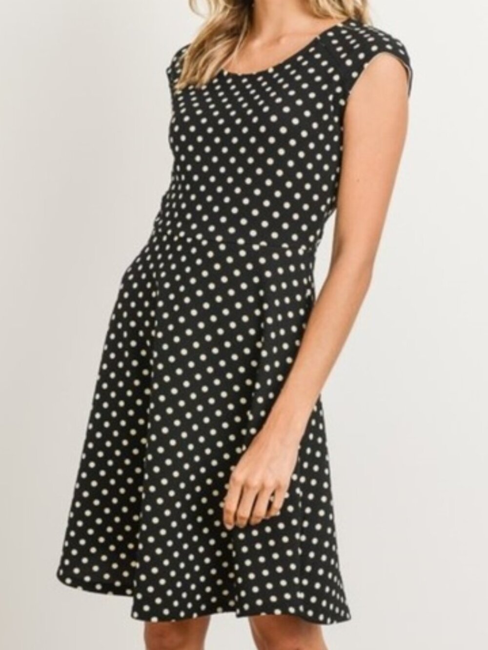 A-Line Polka Dot Dress